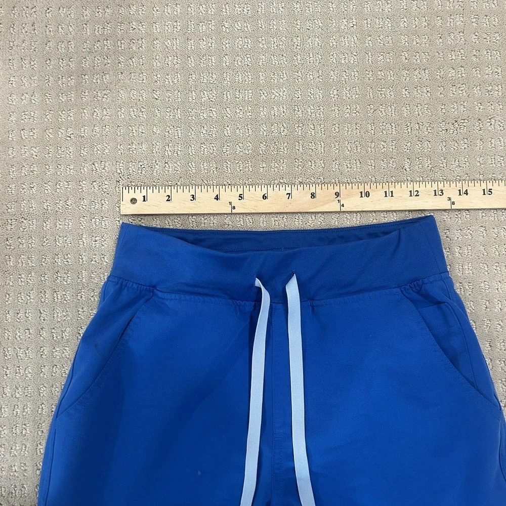 Figs Scrub Pants Tactical Women's Small Blue With Drawstring